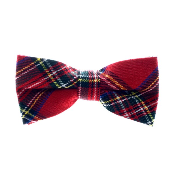 FREEMASONS Tartan Bow Tie In Royal Stewart Tartan