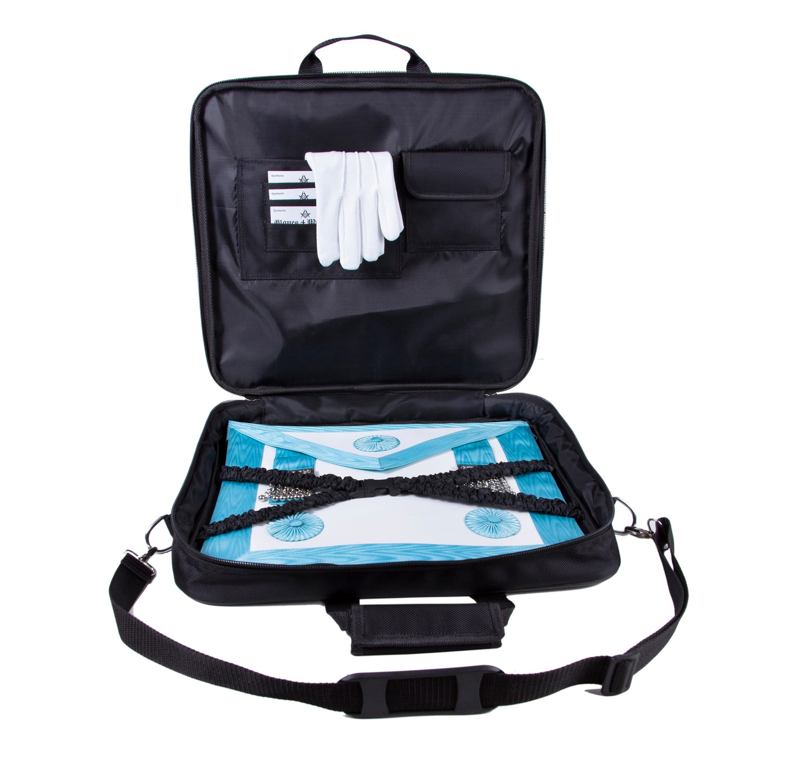 Freemasons Masonic Full Set Soft Case in Cordura Lay Flat for Master Mason Apron
