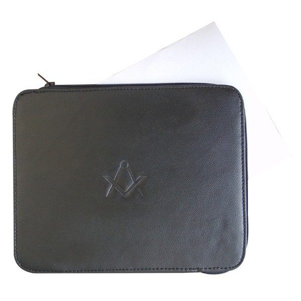 Freemasons Masonic Lodge Certificate wallet in Faux/Imitative Leather with S&C debossed